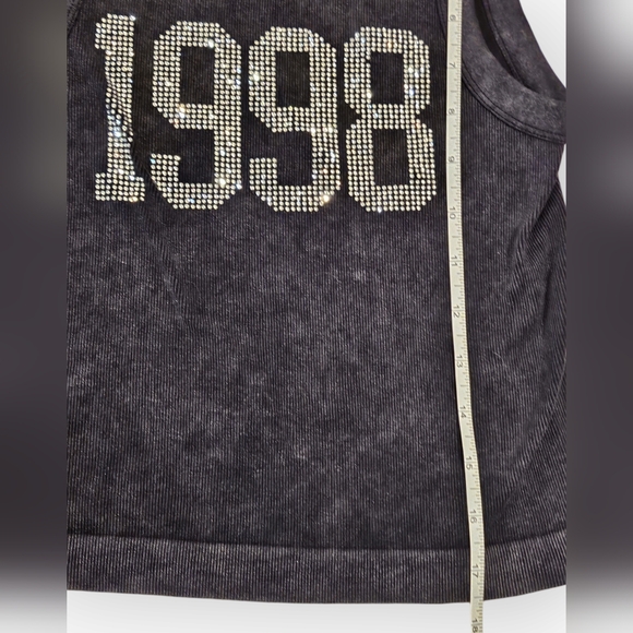 Vital Life Activewear Bling Ribbed Crop Top Size Small - Picture 7 of 11